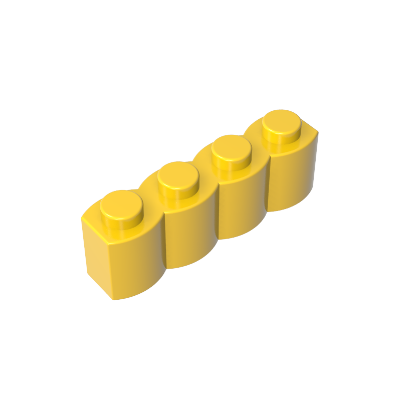 30137 | Brick, Modified 1 x 4 with Log Profile