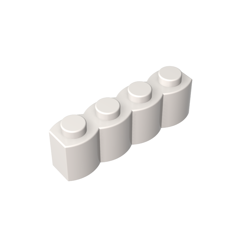 30137 | Brick, Modified 1 x 4 with Log Profile