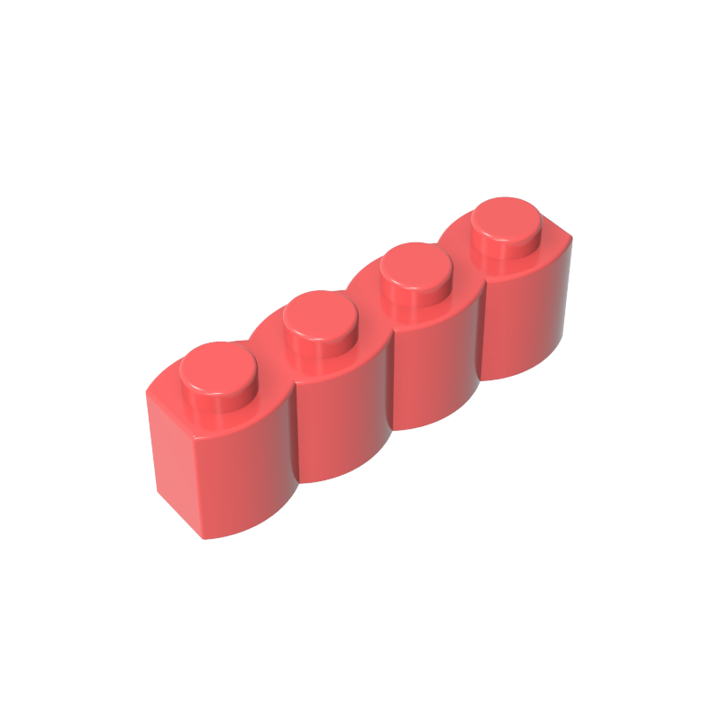 30137 | Brick, Modified 1 x 4 with Log Profile