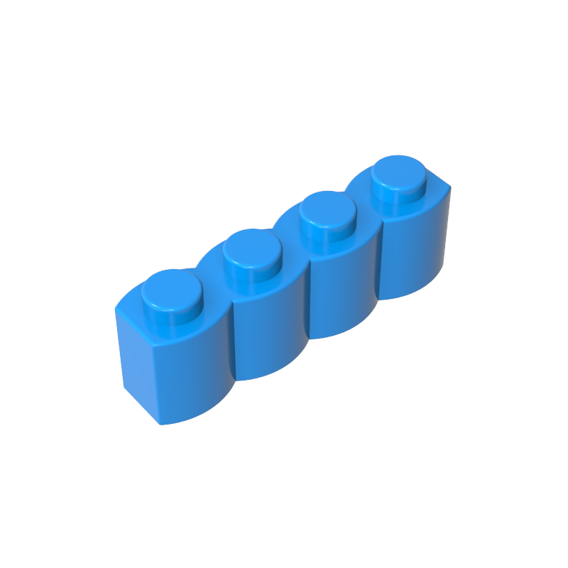 30137 | Brick, Modified 1 x 4 with Log Profile