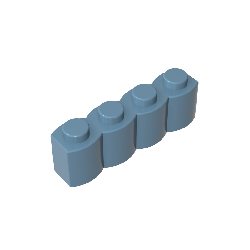 30137 | Brick, Modified 1 x 4 with Log Profile