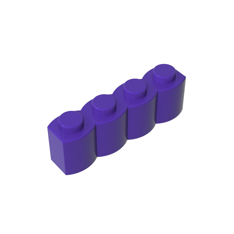 30137 | Brick, Modified 1 x 4 with Log Profile