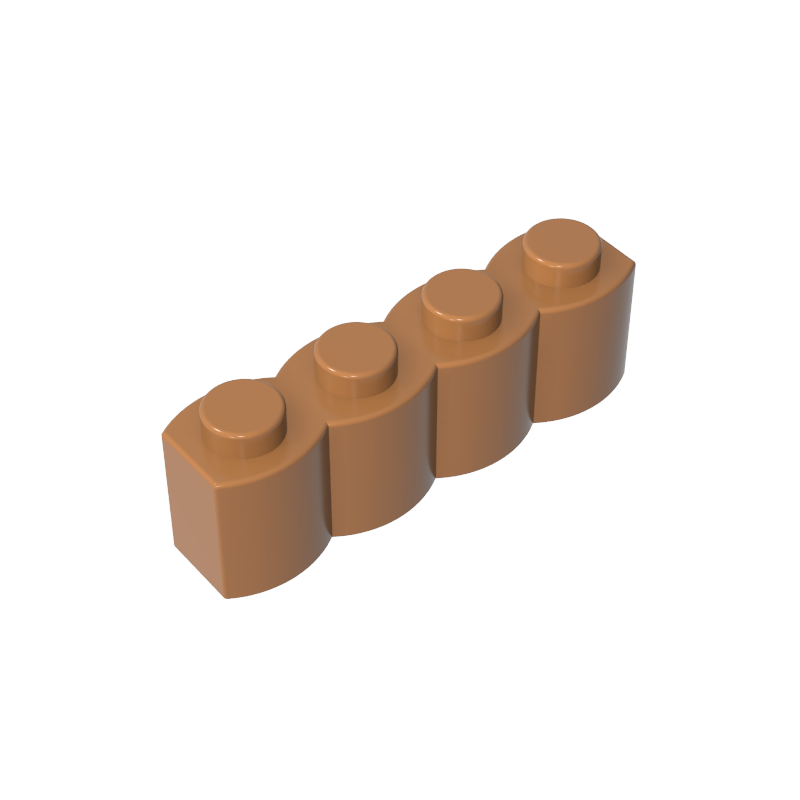 30137 | Brick, Modified 1 x 4 with Log Profile