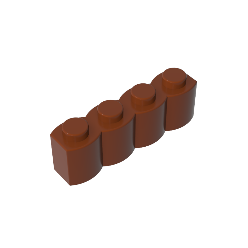 30137 | Brick, Modified 1 x 4 with Log Profile