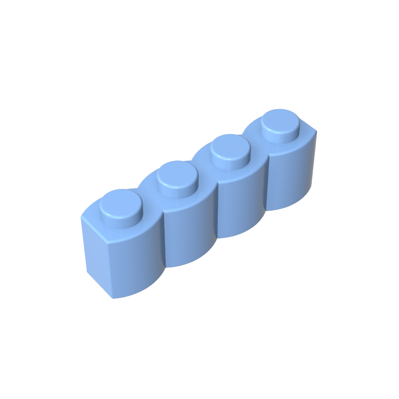 30137 | Brick, Modified 1 x 4 with Log Profile