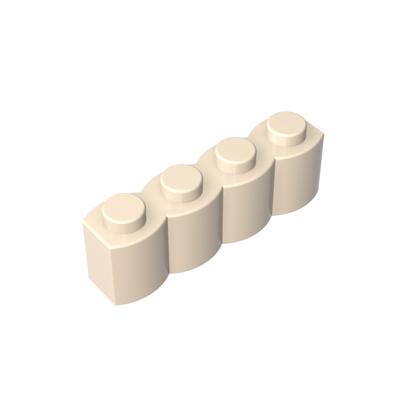 30137 | Brick, Modified 1 x 4 with Log Profile