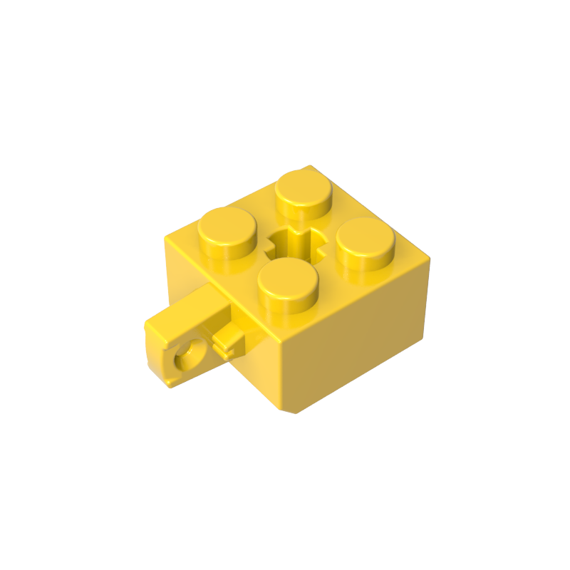 30389b | Hinge Brick 2 x 2 Locking with 1 Finger Vertical without Axle Hole