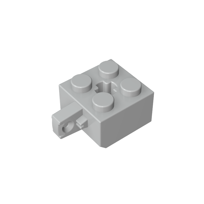 30389b | Hinge Brick 2 x 2 Locking with 1 Finger Vertical without Axle Hole
