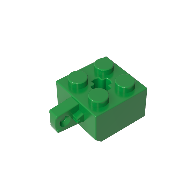 30389b | Hinge Brick 2 x 2 Locking with 1 Finger Vertical without Axle Hole