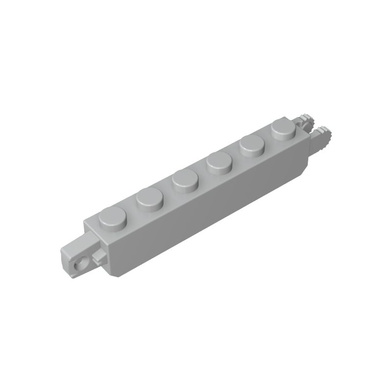30388 | Hinge Brick 1 x 6 Locking with 1 Finger Vertical End and 2 Fingers Vertical End