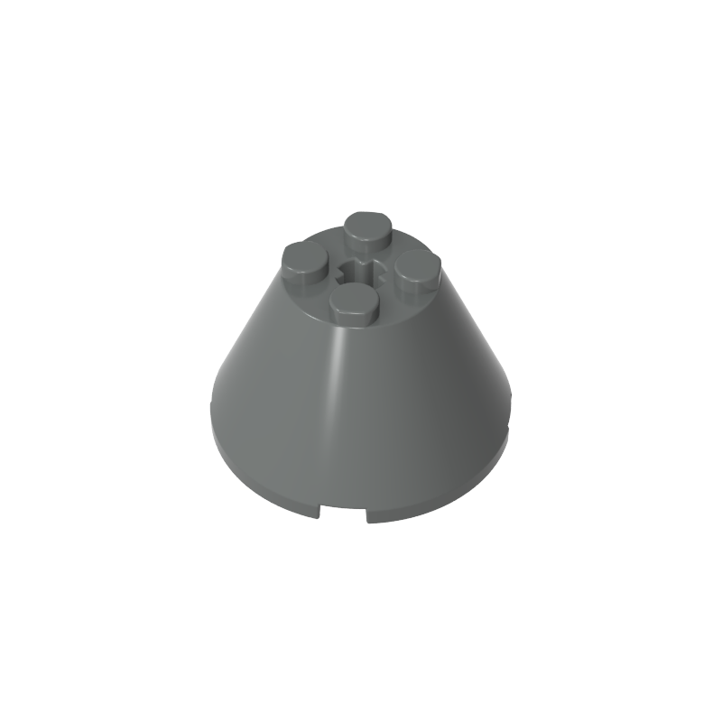 3943b | Cone 4 x 4 x 2 without Axle Hole