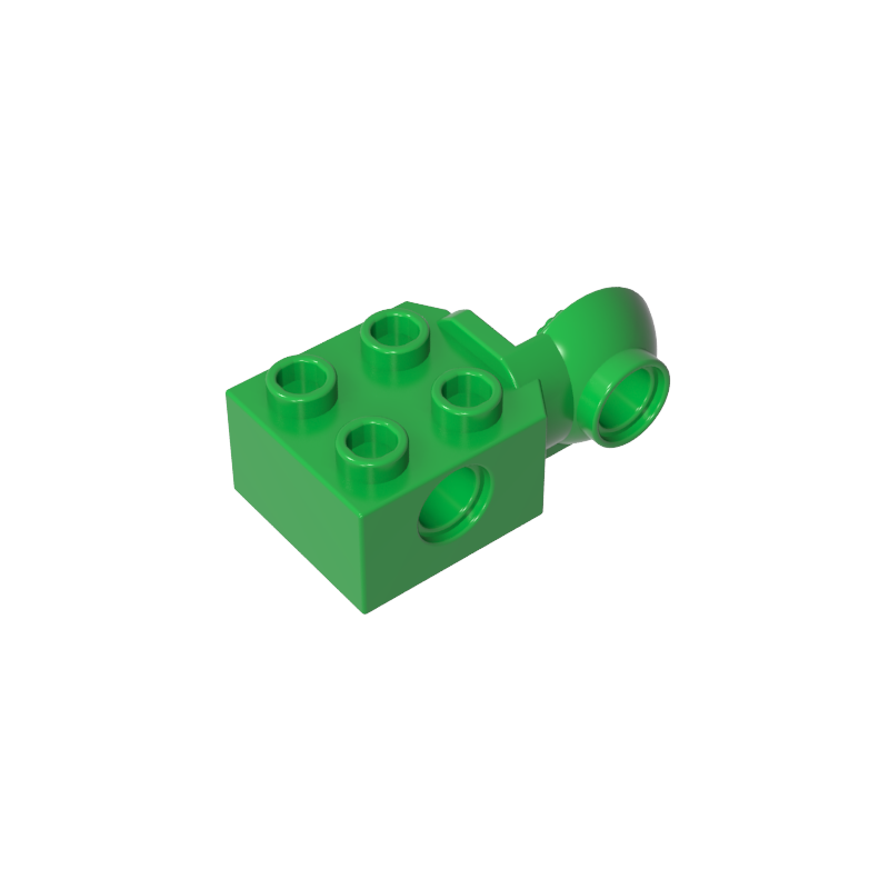 48171 | Technical Brick Modified 2 x 2 with Pin Hole and Rotation Joint Ball Half Vertical