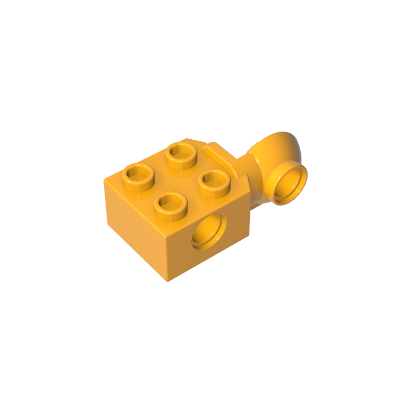 48171 | Technical Brick Modified 2 x 2 with Pin Hole and Rotation Joint Ball Half Vertical