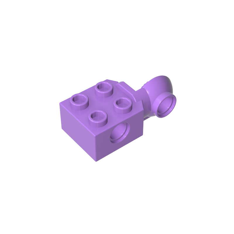 48171 | Technical Brick Modified 2 x 2 with Pin Hole and Rotation Joint Ball Half Vertical