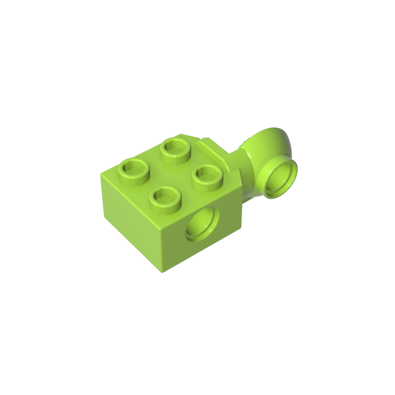 48171 | Technical Brick Modified 2 x 2 with Pin Hole and Rotation Joint Ball Half Vertical