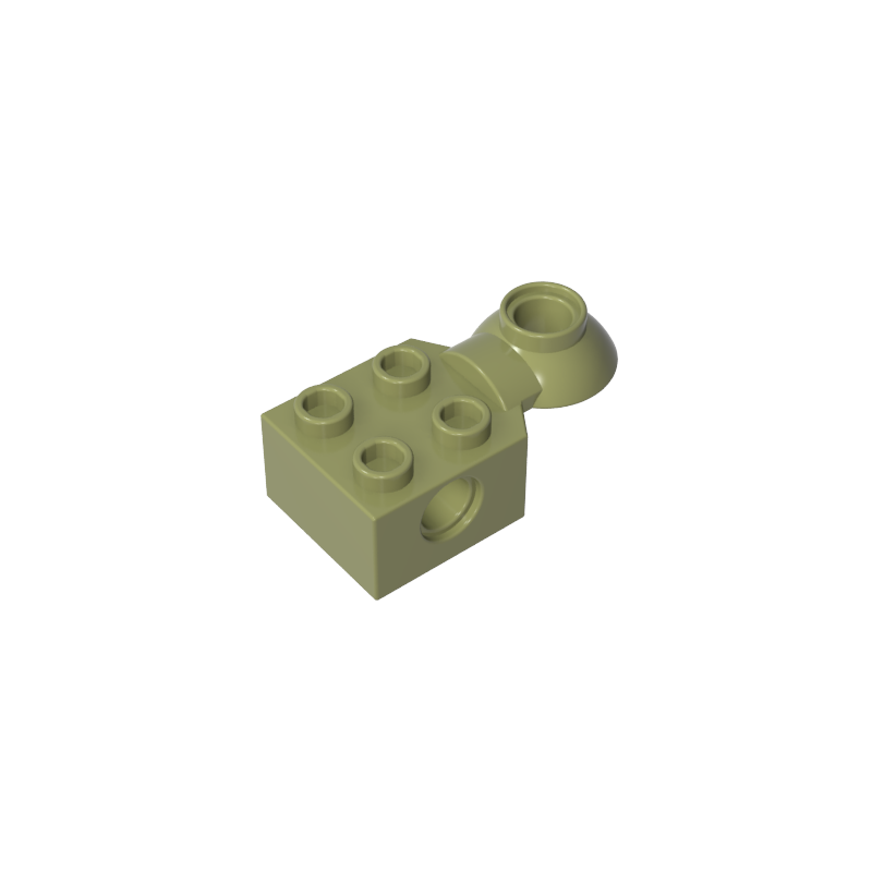 48170 | Technical Brick Modified 2 x 2 with Pin Hole and Rotation Joint Ball Half Horizontal