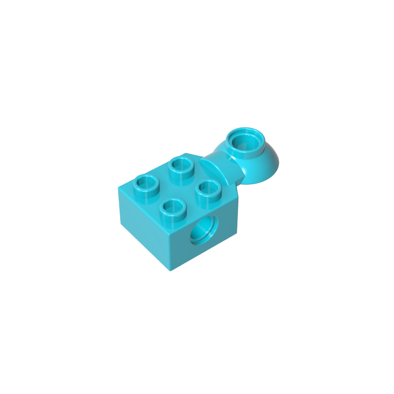 48170 | Technical Brick Modified 2 x 2 with Pin Hole and Rotation Joint Ball Half Horizontal