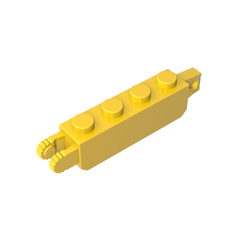 30387 | Hinge Brick 1 x 4 Locking with 1 Finger Vertical End and 2 Fingers Vertical End