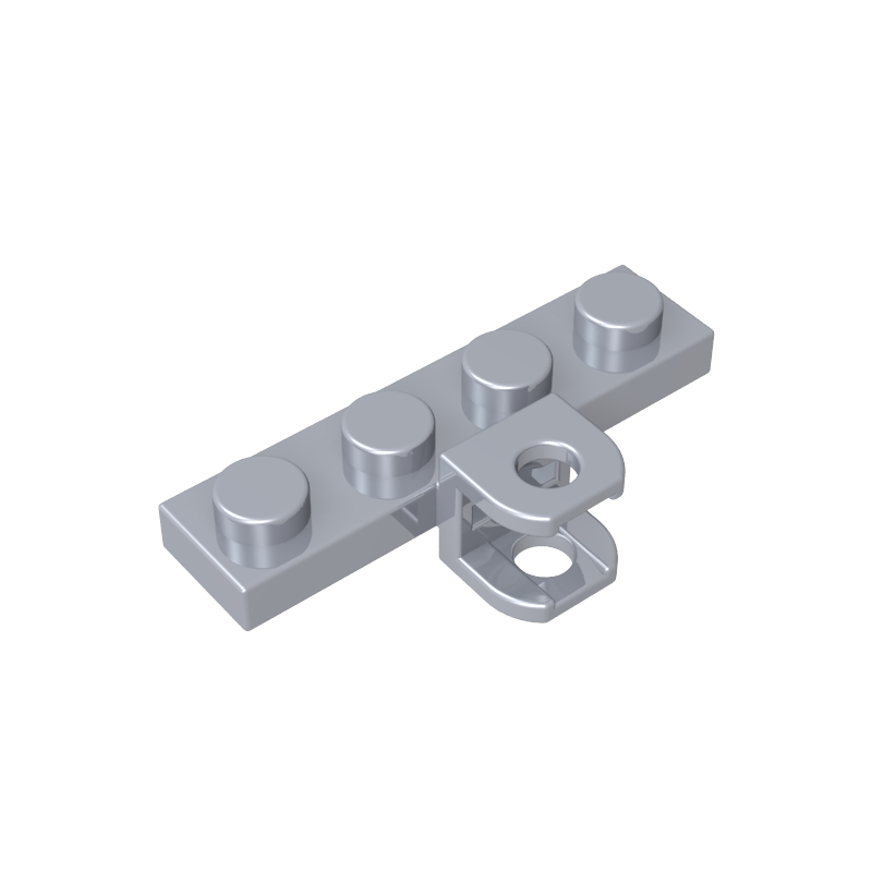 98263 | Plate, Modified 1 x 4 with Tow Ball Socket, Flattened with Holes