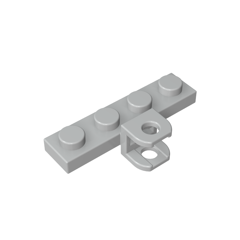 98263 | Plate, Modified 1 x 4 with Tow Ball Socket, Flattened with Holes