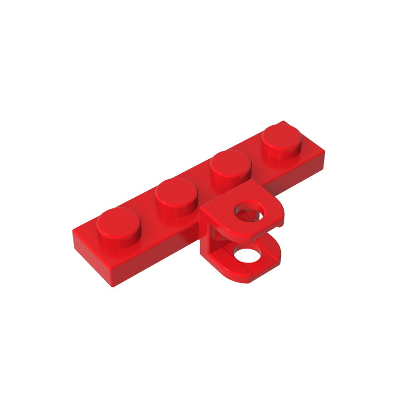 98263 | Plate, Modified 1 x 4 with Tow Ball Socket, Flattened with Holes
