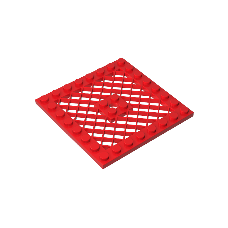 4151b | Plate, Modified 8 x 8 with Grille