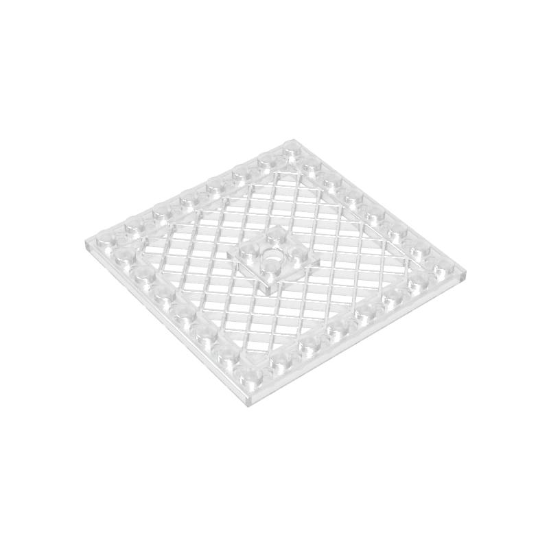 4151b | Plate, Modified 8 x 8 with Grille