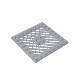 4151b | Plate, Modified 8 x 8 with Grille
