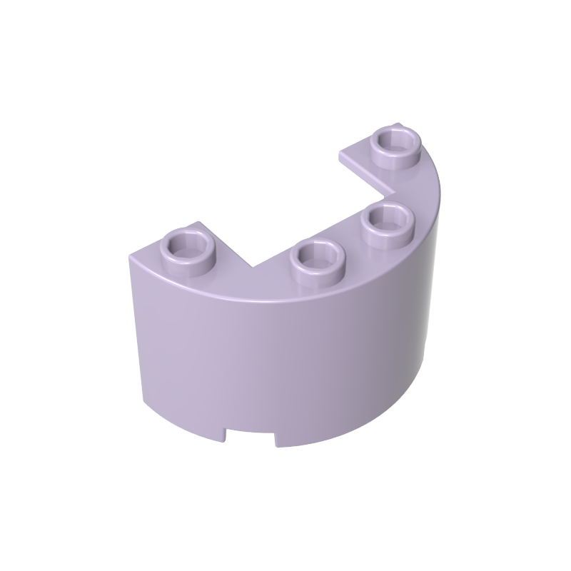 24593 | Cylinder Half 2 x 4 x 2 with 1 x 2 Cutout