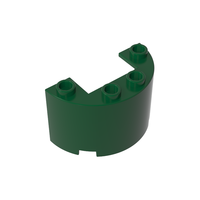 24593 | Cylinder Half 2 x 4 x 2 with 1 x 2 Cutout