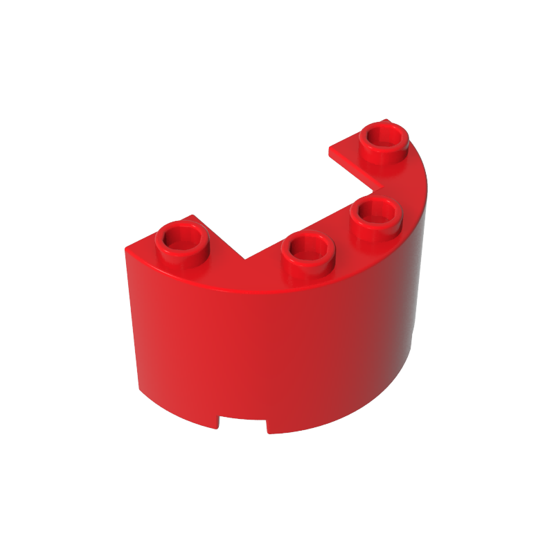 24593 | Cylinder Half 2 x 4 x 2 with 1 x 2 Cutout