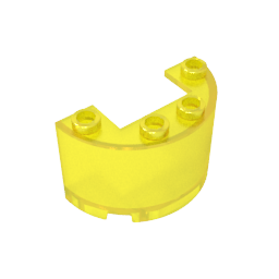 24593 | Cylinder Half 2 x 4 x 2 with 1 x 2 Cutout