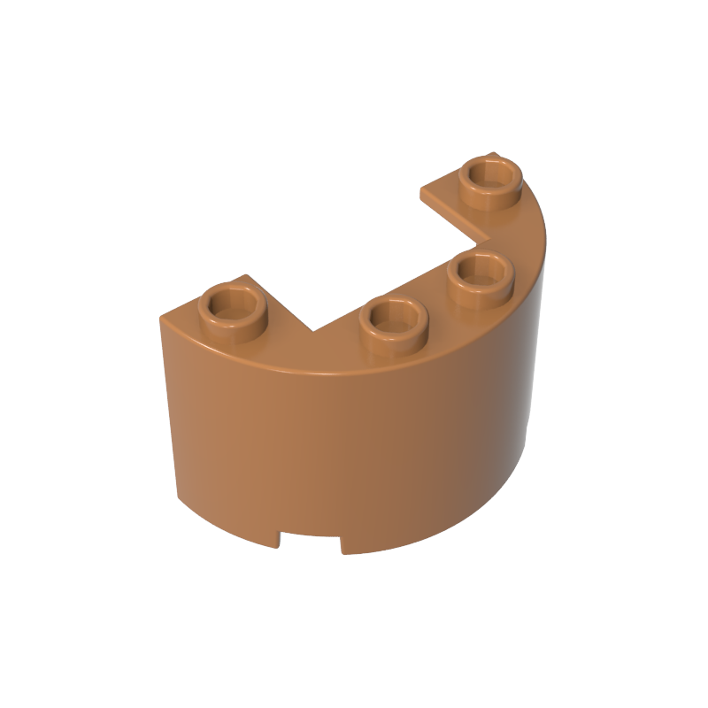 24593 | Cylinder Half 2 x 4 x 2 with 1 x 2 Cutout