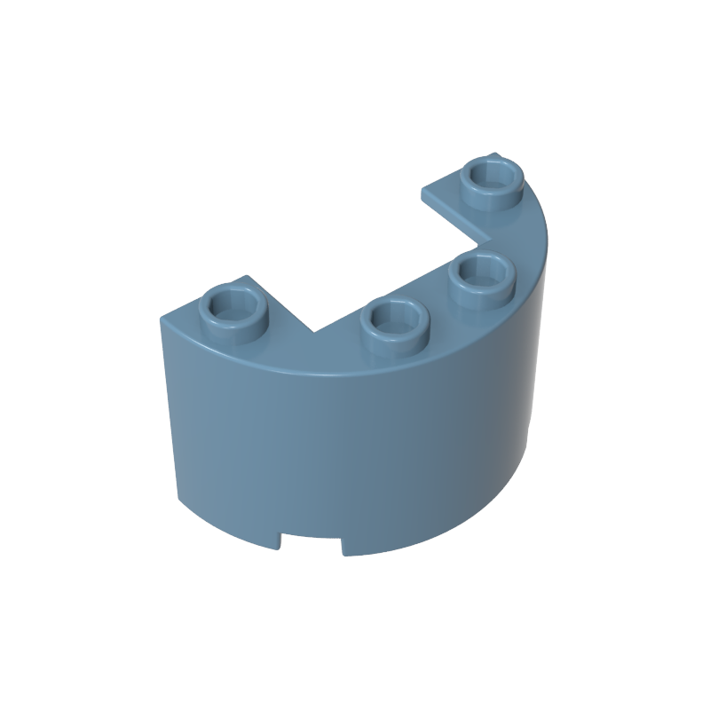 24593 | Cylinder Half 2 x 4 x 2 with 1 x 2 Cutout