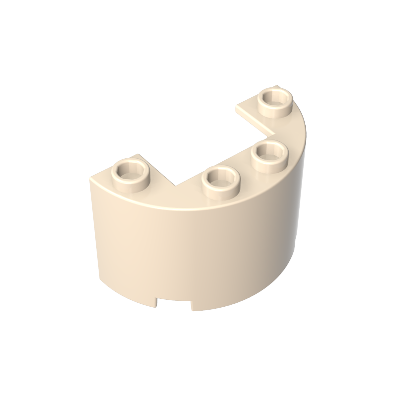 24593 | Cylinder Half 2 x 4 x 2 with 1 x 2 Cutout