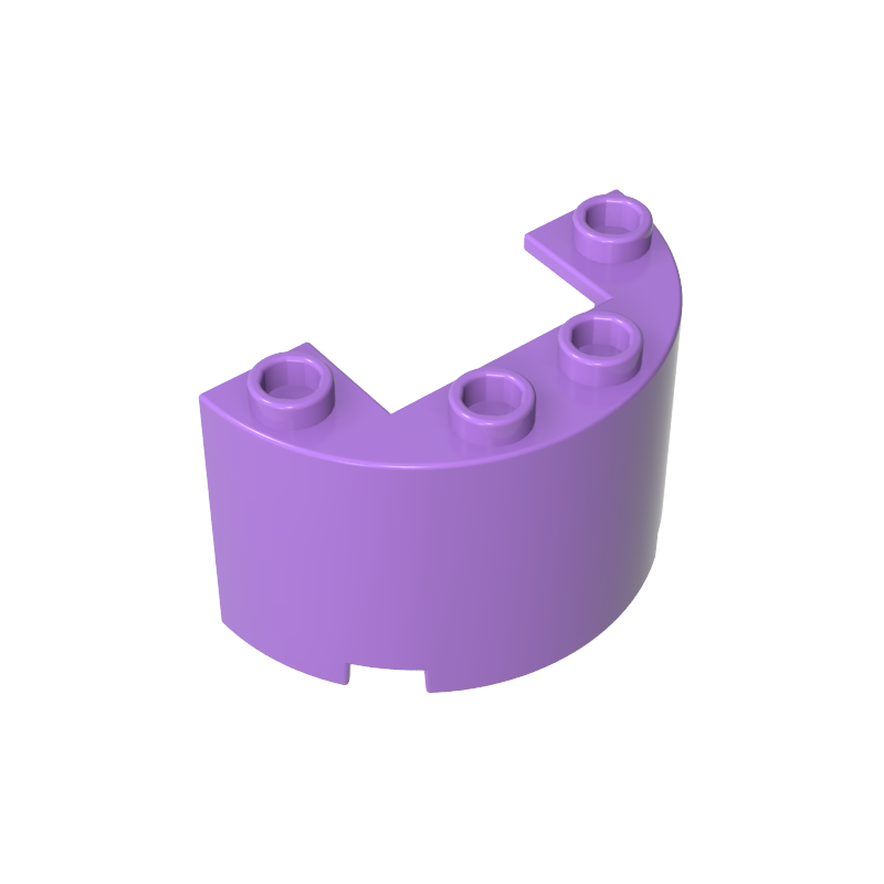 24593 | Cylinder Half 2 x 4 x 2 with 1 x 2 Cutout