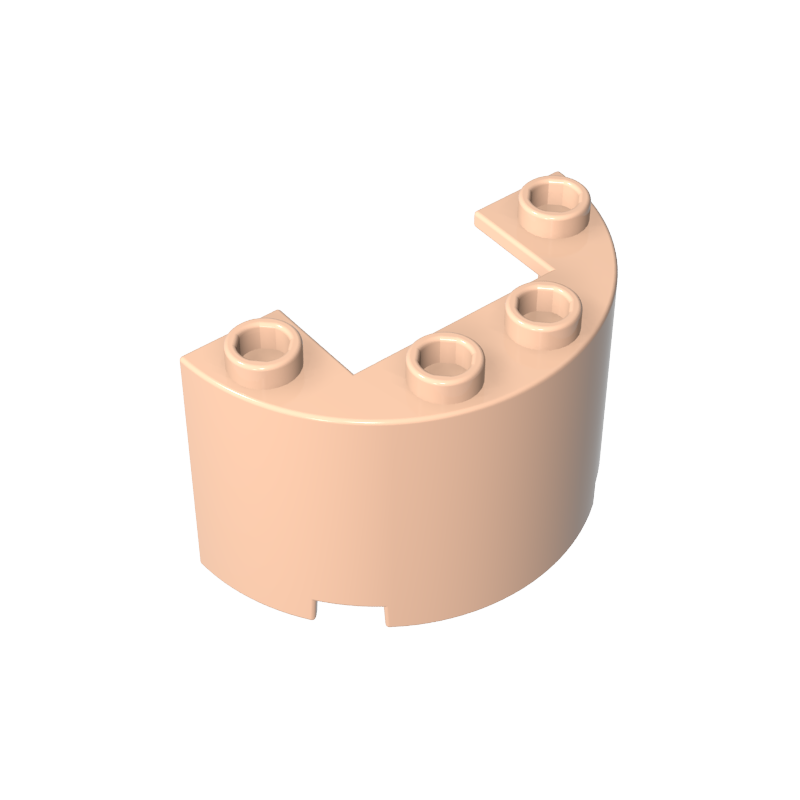 24593 | Cylinder Half 2 x 4 x 2 with 1 x 2 Cutout