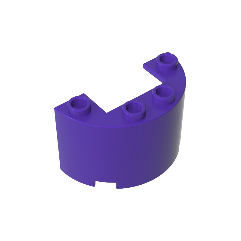 24593 | Cylinder Half 2 x 4 x 2 with 1 x 2 Cutout