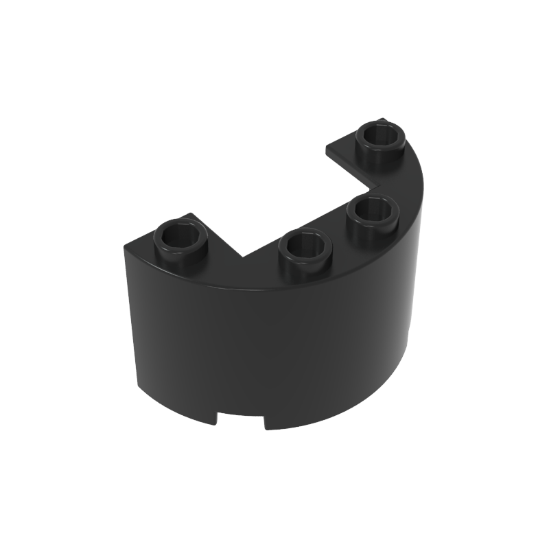 24593 | Cylinder Half 2 x 4 x 2 with 1 x 2 Cutout