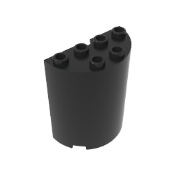 6259 | Cylinder Half 2 x 4 x 4