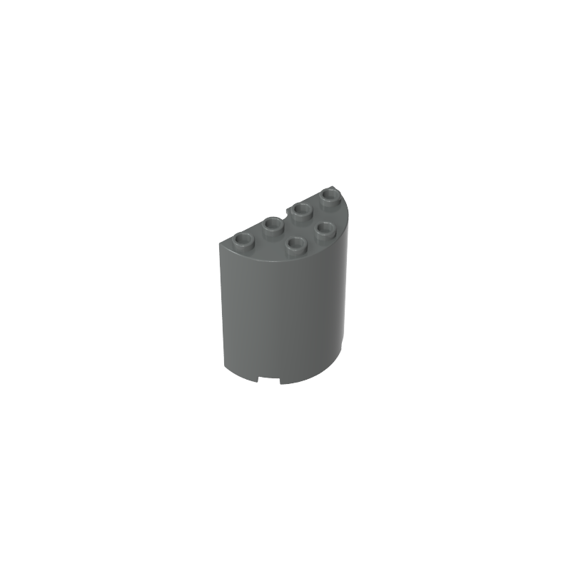 6259 | Cylinder Half 2 x 4 x 4