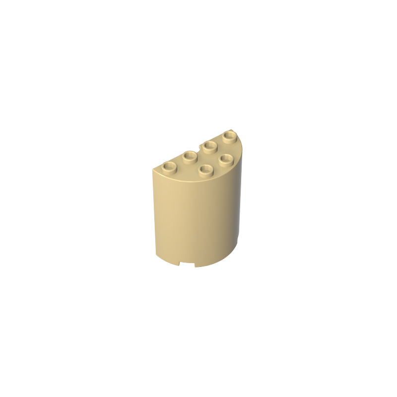 6259 | Cylinder Half 2 x 4 x 4