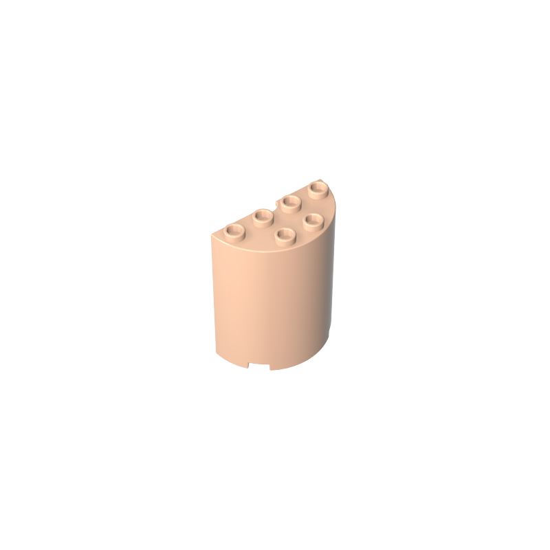 6259 | Cylinder Half 2 x 4 x 4