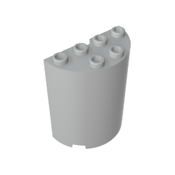 6259 | Cylinder Half 2 x 4 x 4