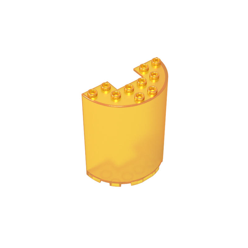 87926 | Cylinder Half 3 x 6 x 6 with 1 x 2 Cutout