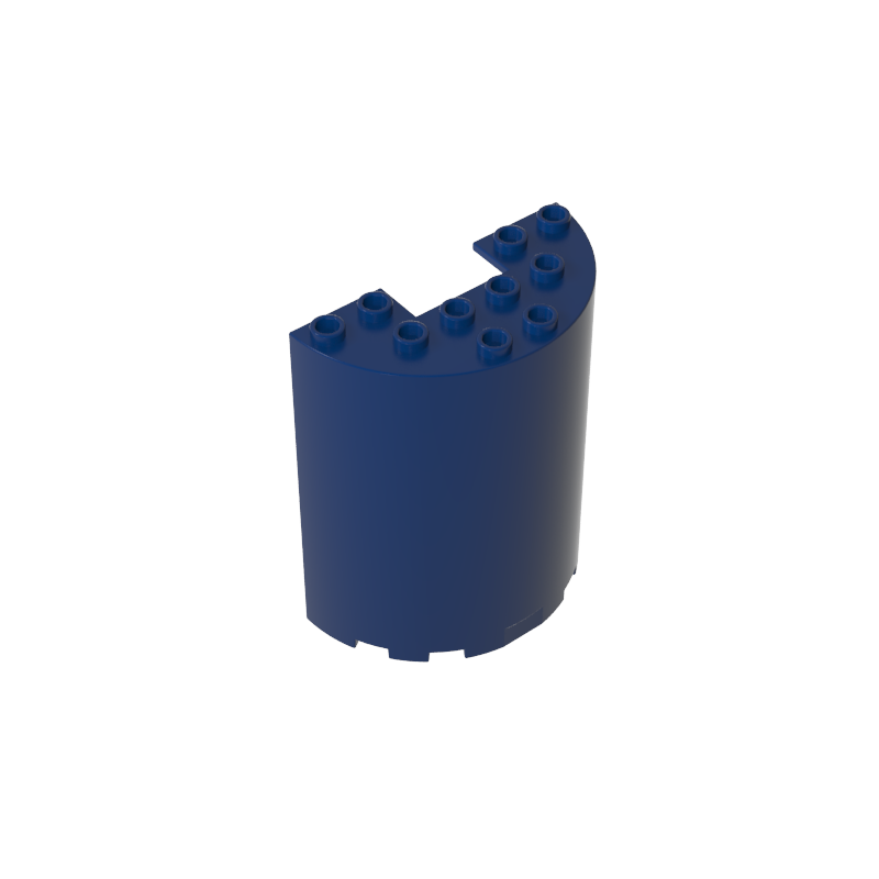 87926 | Cylinder Half 3 x 6 x 6 with 1 x 2 Cutout