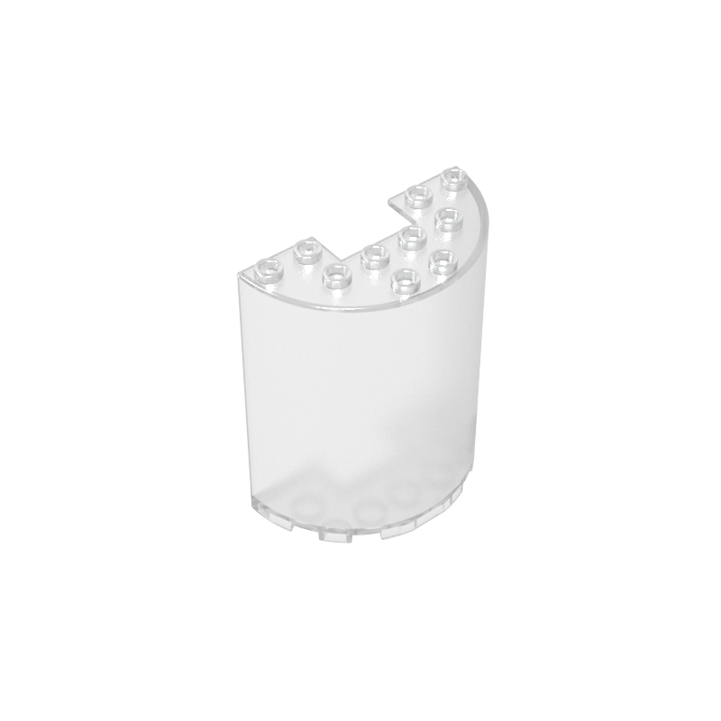 87926 | Cylinder Half 3 x 6 x 6 with 1 x 2 Cutout