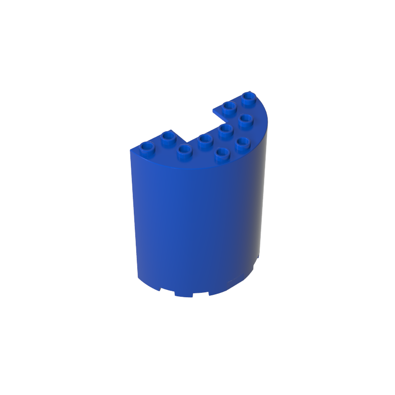 87926 | Cylinder Half 3 x 6 x 6 with 1 x 2 Cutout