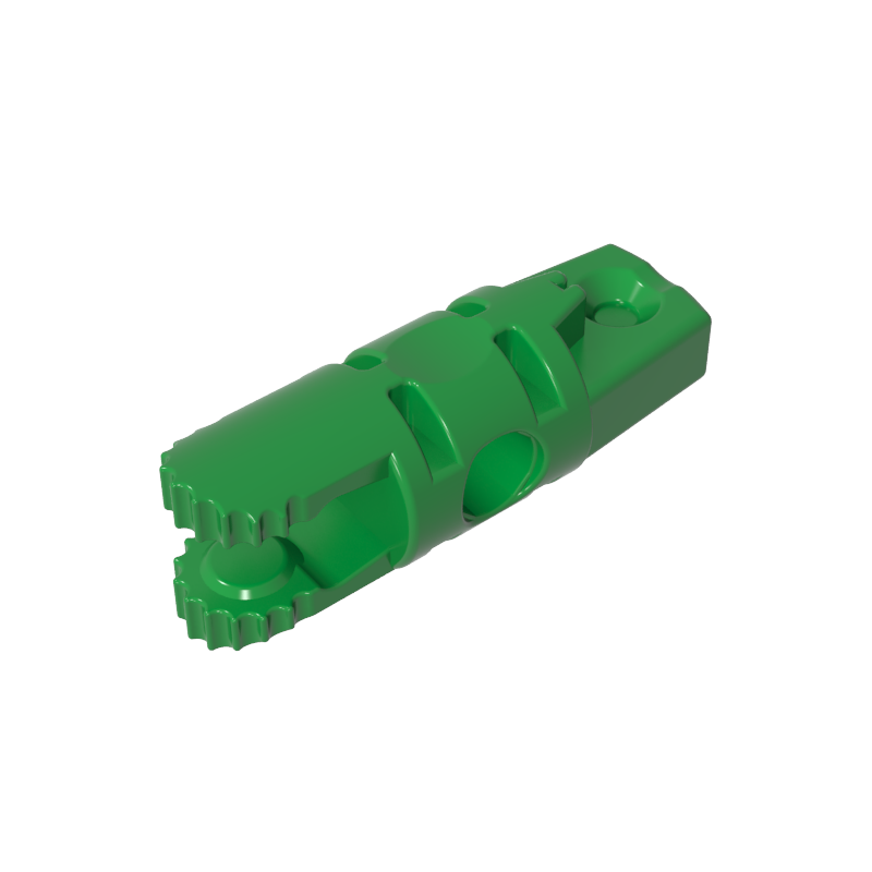 30554b | Hinge Cylinder 1 x 3 Locking with 1 Finger and 2 Fingers on Ends, without Hole