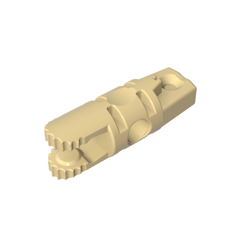 30554b | Hinge Cylinder 1 x 3 Locking with 1 Finger and 2 Fingers on Ends, without Hole